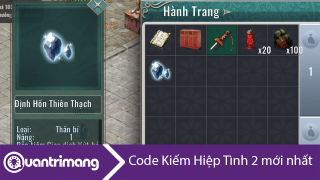 Code Kiếm Hiệp Tình 2 Mobile mới nhất
