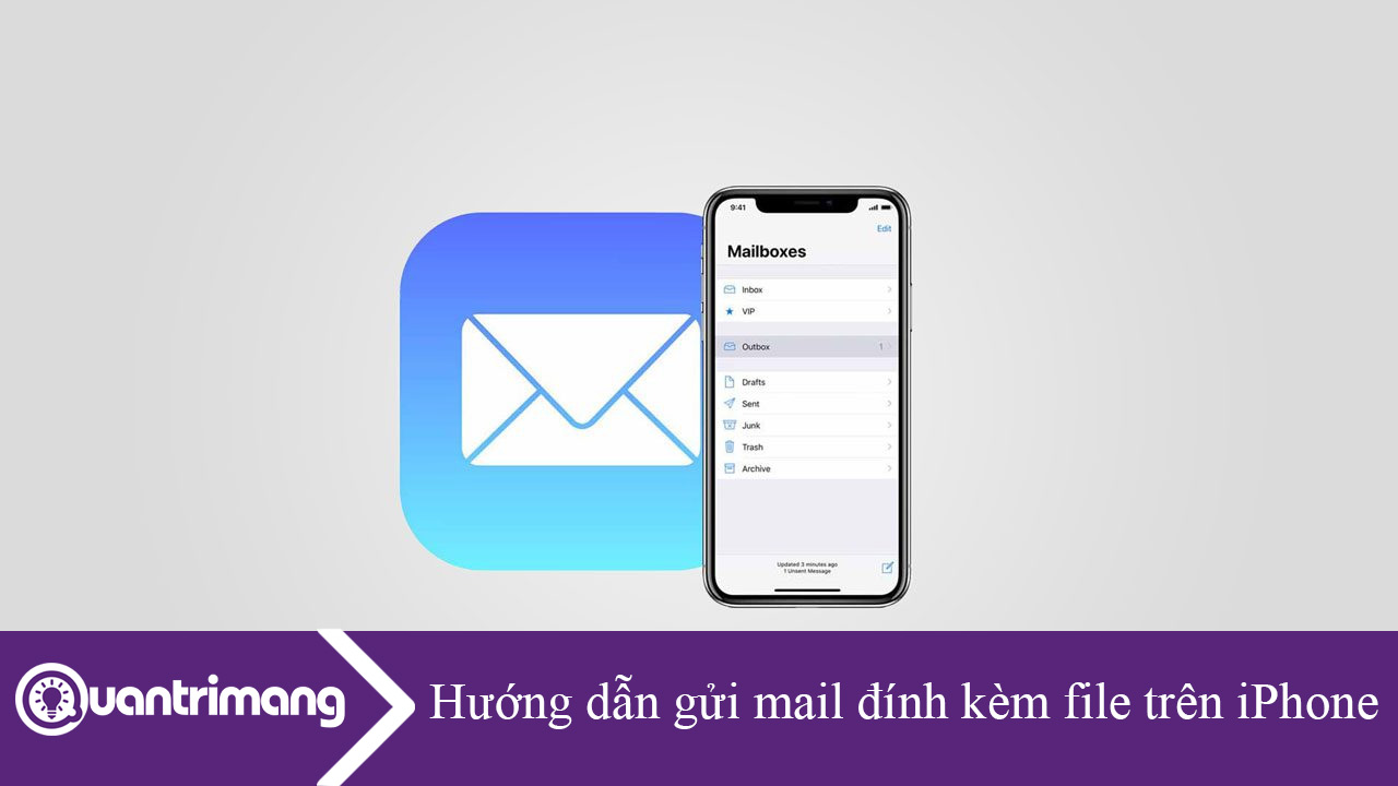 Hướng dẫn gửi mail đính kèm file trên iPhone