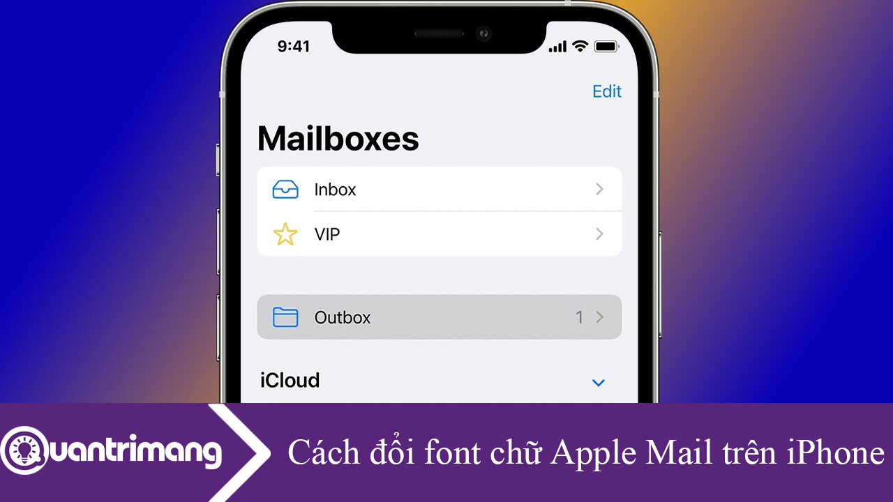 Cách đổi font chữ Apple Mail trên iPhone