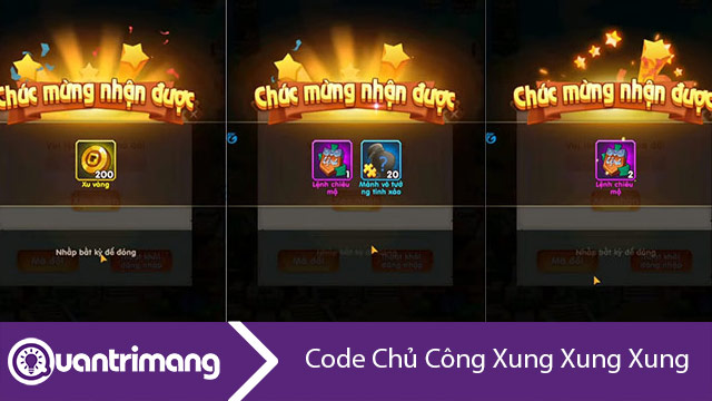 Code Chủ Công Xung Xung Xung mới nhất
