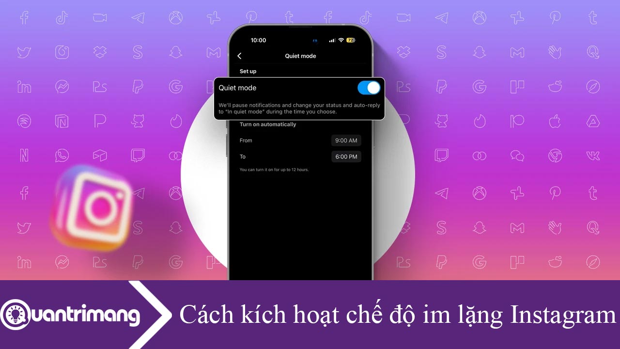 Cách kích hoạt chế độ im lặng trên Instagram
