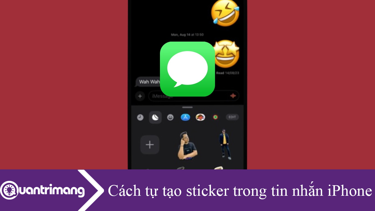 Cách tự tạo sticker trong tin nhắn trên iPhone