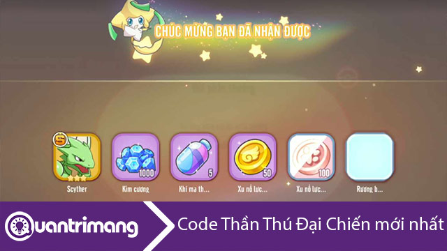 Code Thần Thú Đại Chiến mới nhất