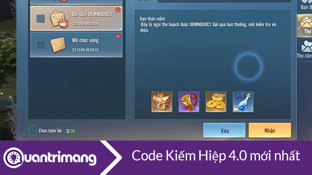 Code Kiếm Hiệp 4.0 mới nhất