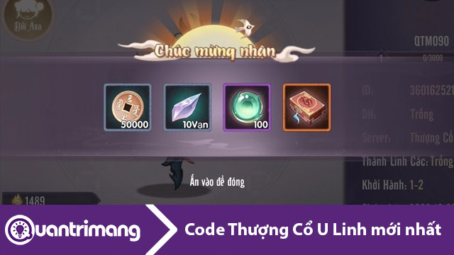 Code Thượng Cổ U Linh mới nhất