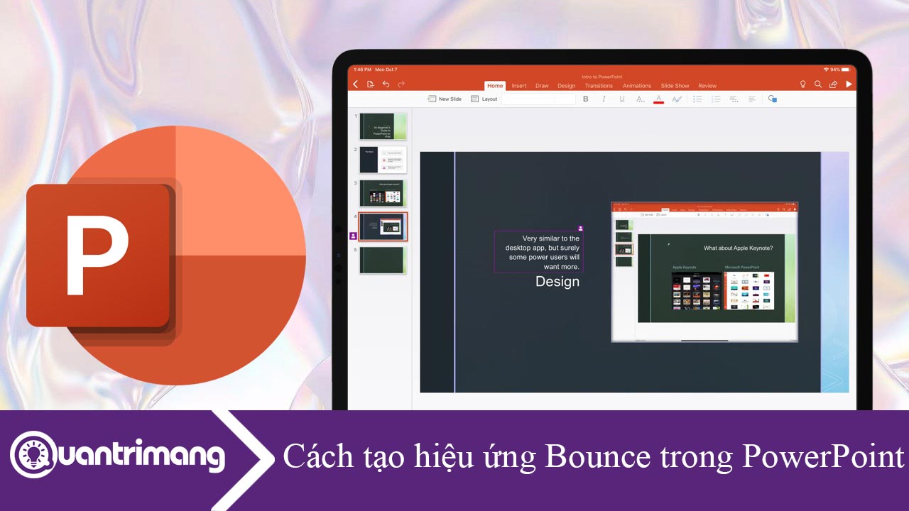 Hướng dẫn tạo hiệu ứng Bounce trong PowerPoint