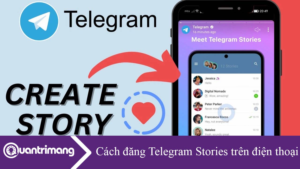 Cách đăng Telegram Stories trên điện thoại