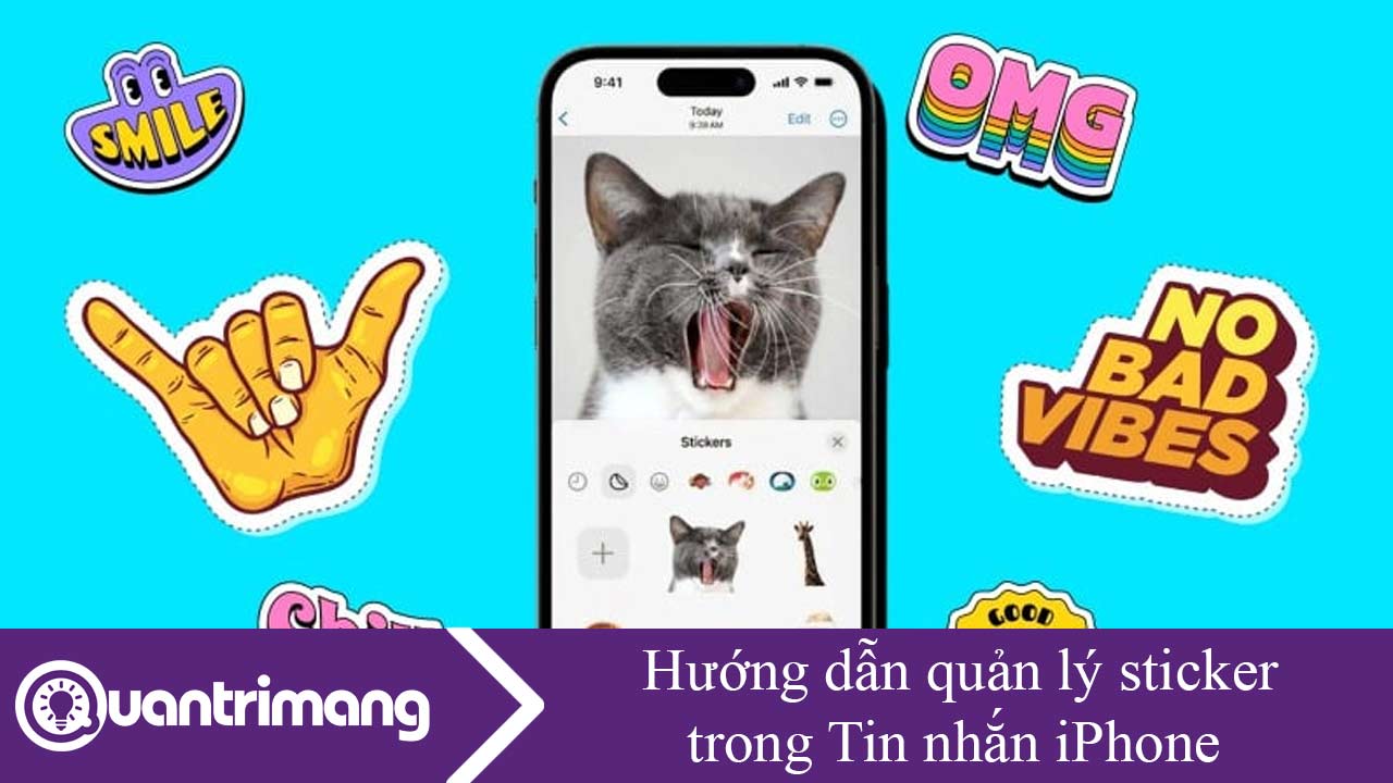Hướng dẫn quản lý sticker trong Tin nhắn iPhone