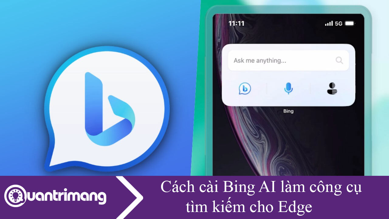 Cách cài Bing AI làm công cụ tìm kiếm cho Edge