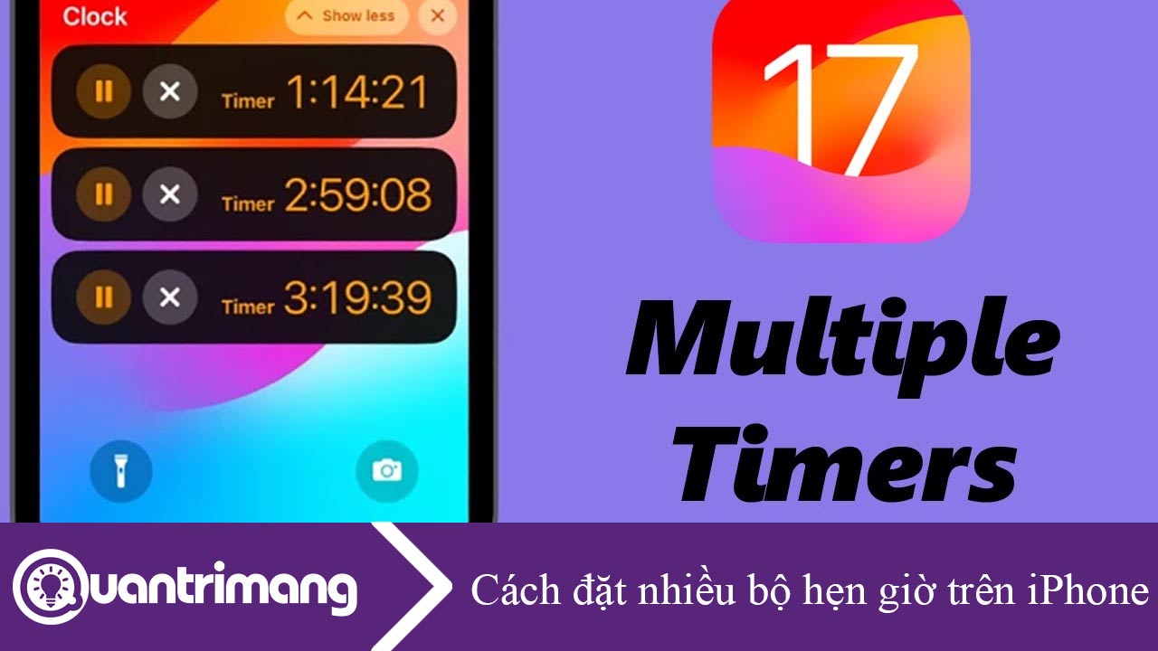 Cách đặt nhiều bộ hẹn giờ trên iPhone
