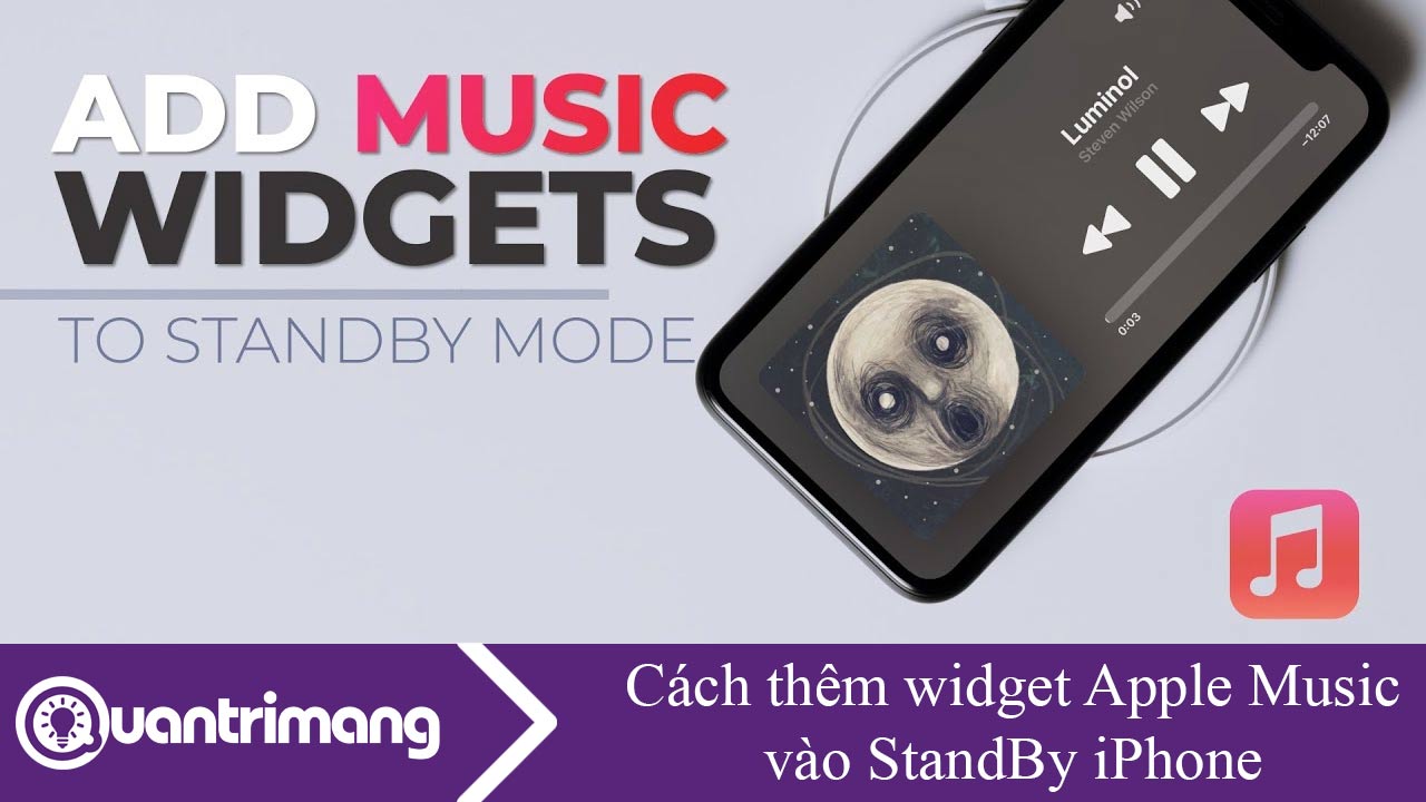 Cách thêm widget Apple Music vào StandBy iPhone