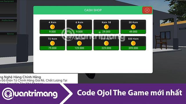Code Ojol The Game mới nhất và cách nhập code