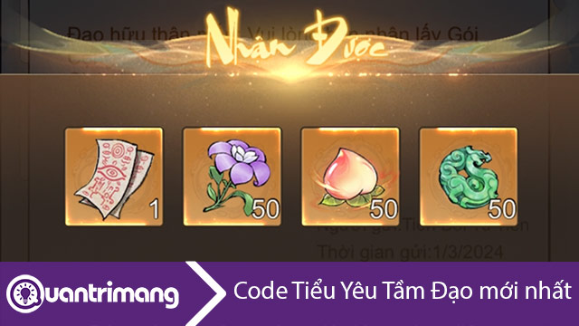 Code Tiểu Yêu Tầm Đạo mới nhất