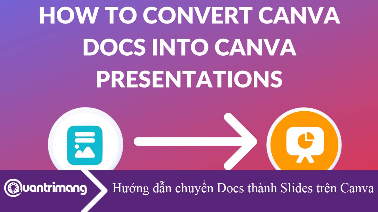 Hướng dẫn chuyển Docs thành Slides trên Canva