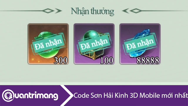 Code Sơn Hải Kinh 3D Mobile mới nhất