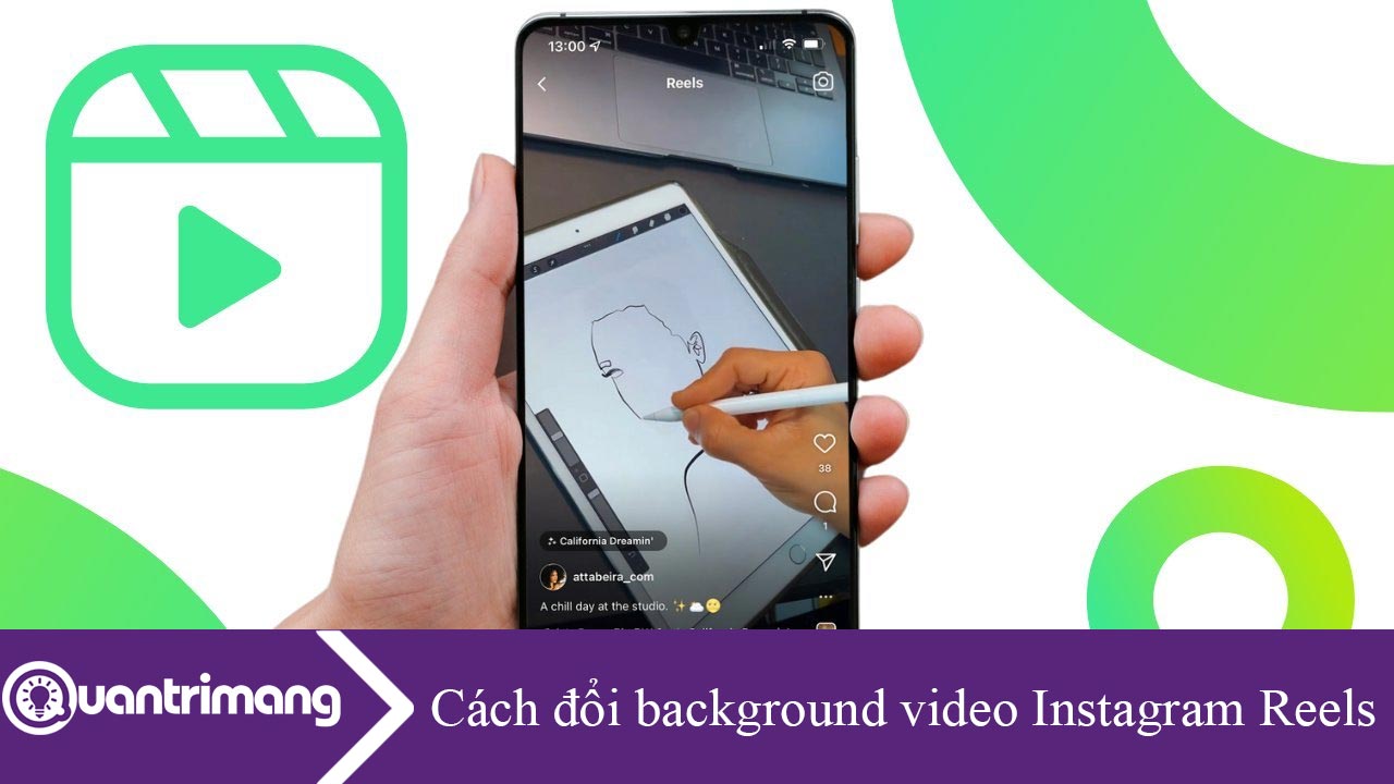 Cách đổi background video Instagram Reels