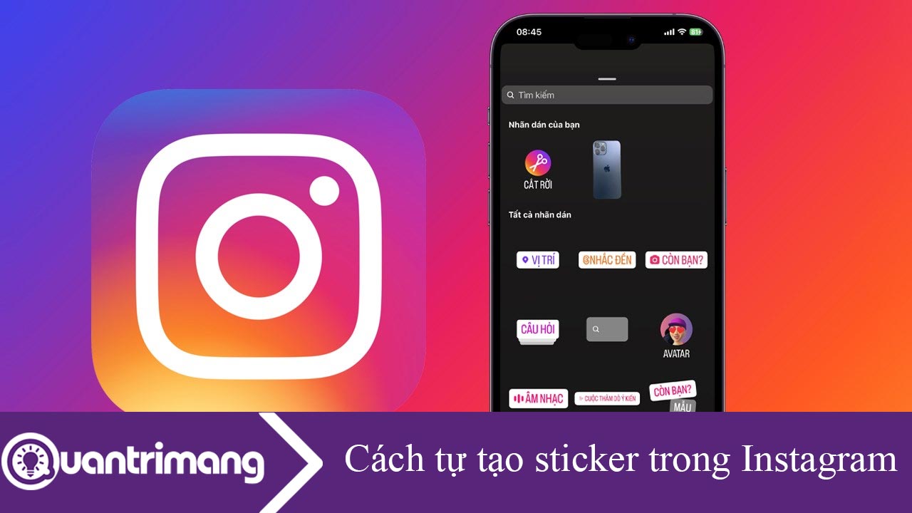 Cách tự tạo sticker trong Instagram