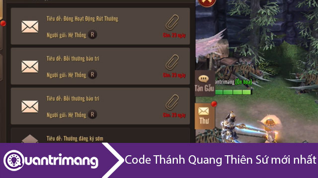 Code Thánh Quang Thiên Sứ mới nhất và cách nhập code