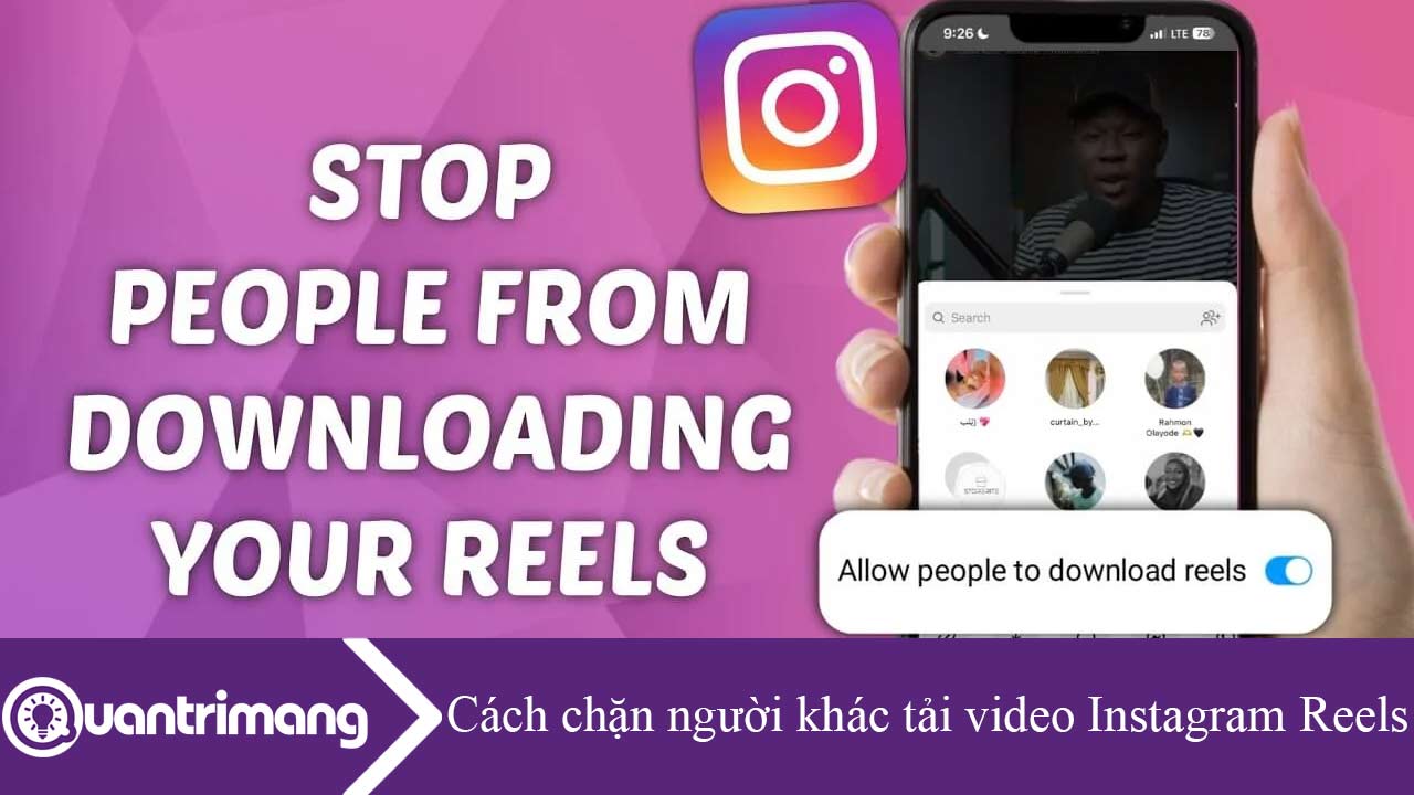 Cách chặn người khác tải video Instagram Reels