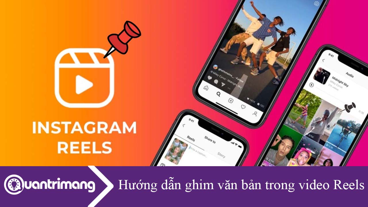 Hướng dẫn ghim văn bản trong video Reels Instagram