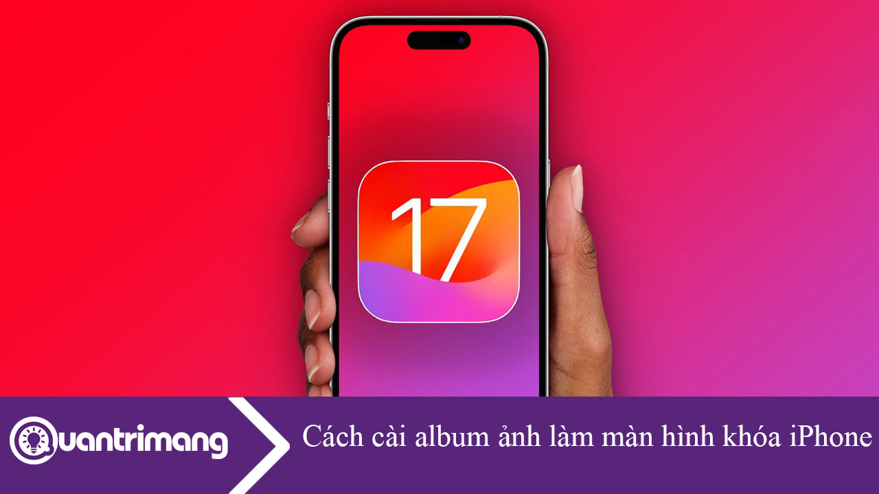 Cách cài album ảnh làm màn hình khóa iPhone