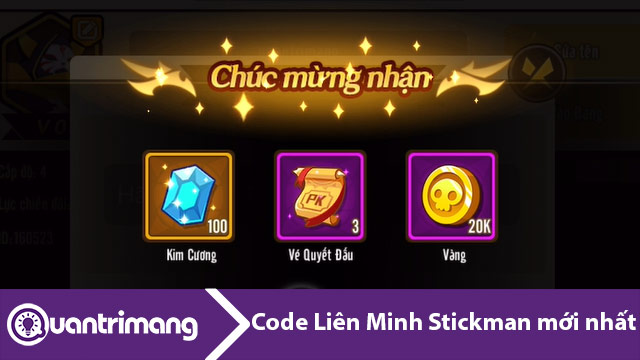 Code Liên Minh Stickman mới nhất, nhận full vàng, kim cương