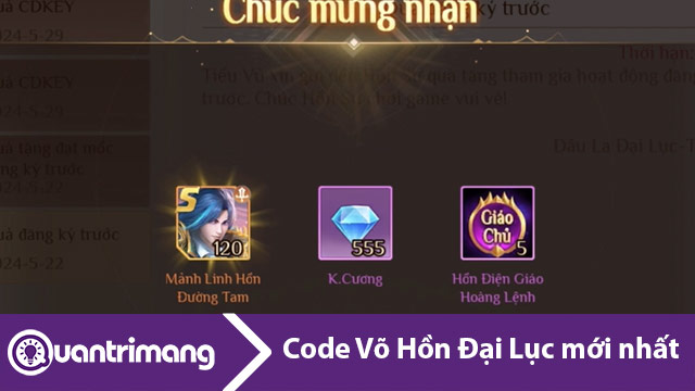 Code Võ Hồn Đại Lục mới nhất, cập nhật liên tục