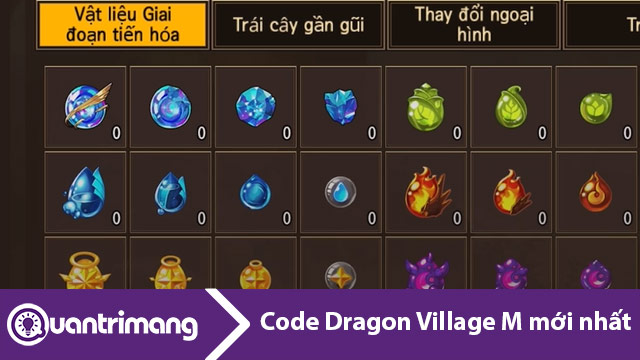 Code Dragon Village M mới nhất và cách nhập code