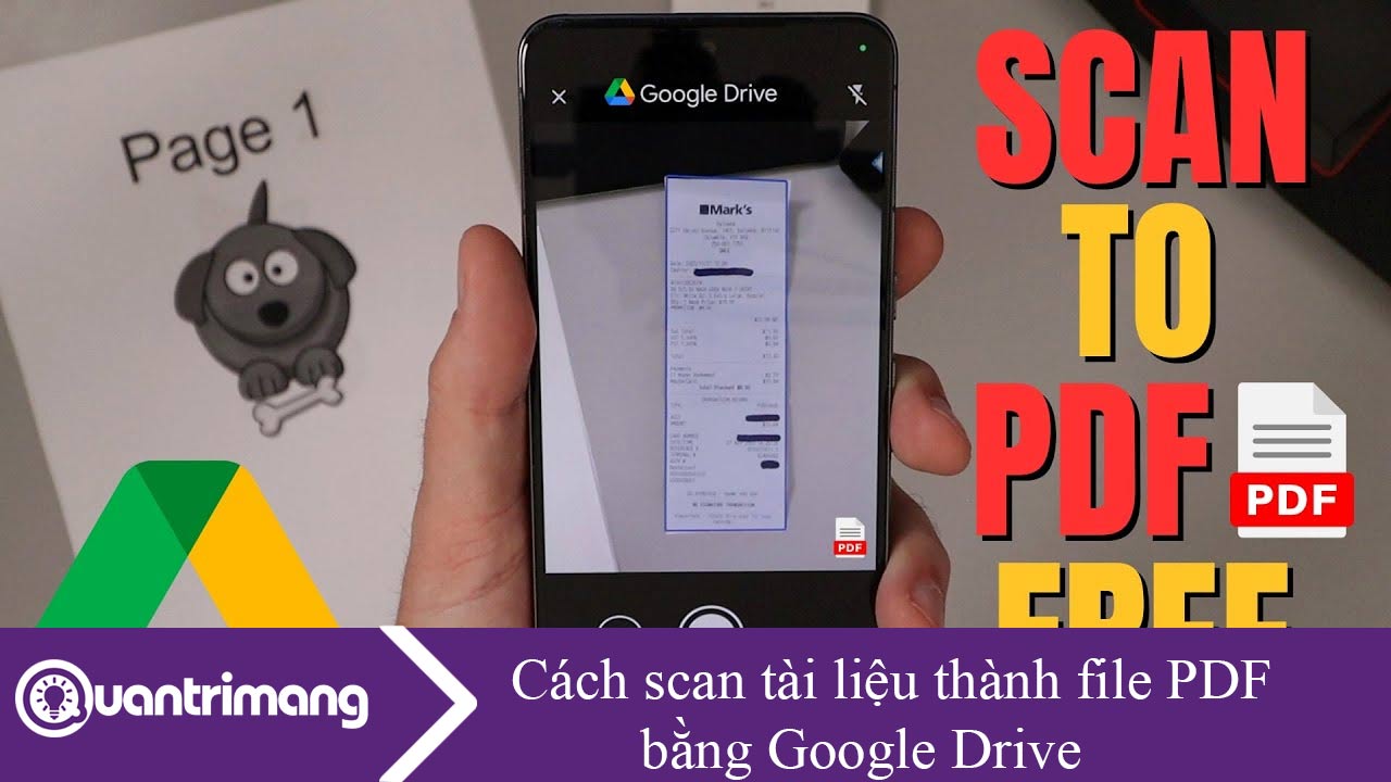 Cách scan tài liệu thành file PDF bằng Google Drive