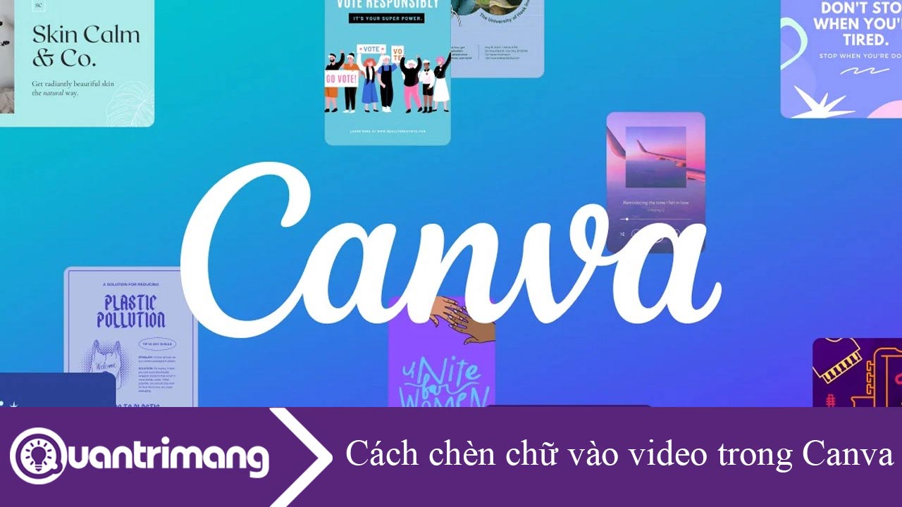 Cách chèn chữ vào video trong Canva