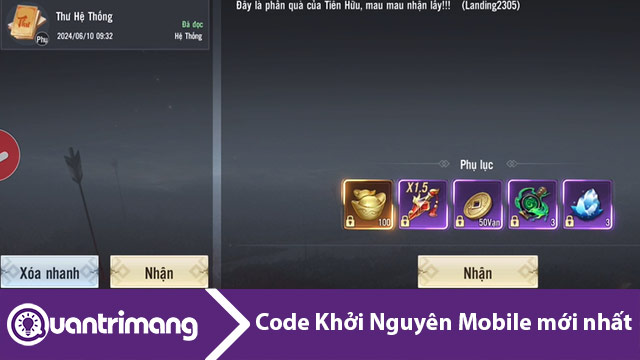 Code Khởi Nguyên Mobile mới nhất và cách nhập code