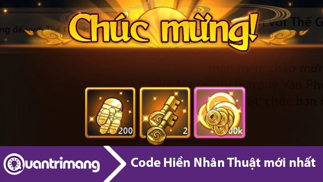 Code Hiền Nhân Thuật mới nhất và cách nhập code