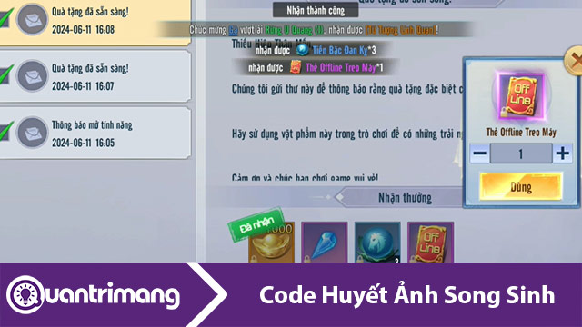 Code Huyết Ảnh Song Sinh mới nhất và cách nhập code
