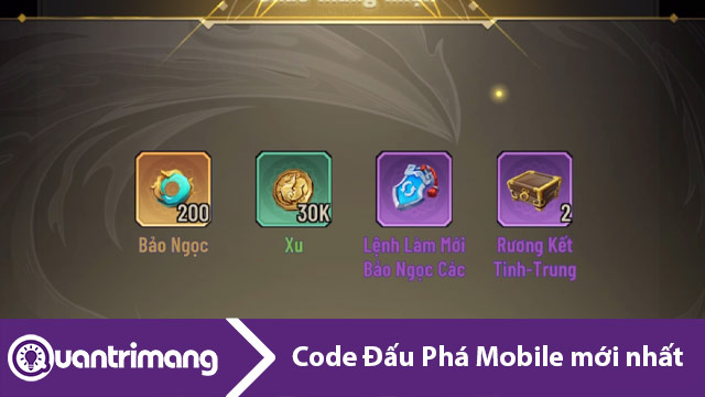 Code Đấu Phá Mobile mới nhất và cách nhập code