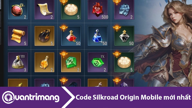 Code Silkroad Origin Mobile mới nhất và cách nhập code