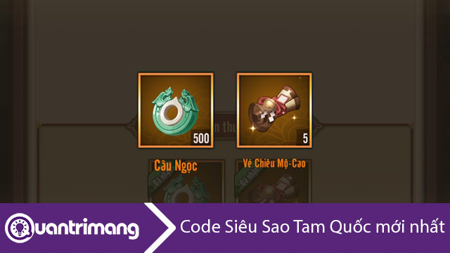 Code Siêu Sao Tam Quốc mới nhất và cách nhập code