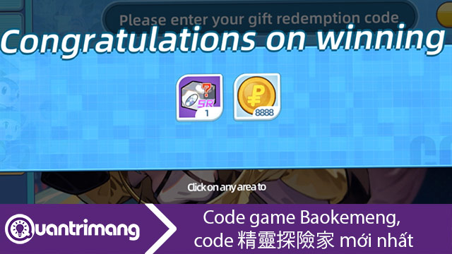 Code Baokemeng, code game Pokemon Trung Quốc mới nhất