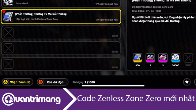 Code Zenless Zone Zero mới nhất và hướng dẫn đổi code