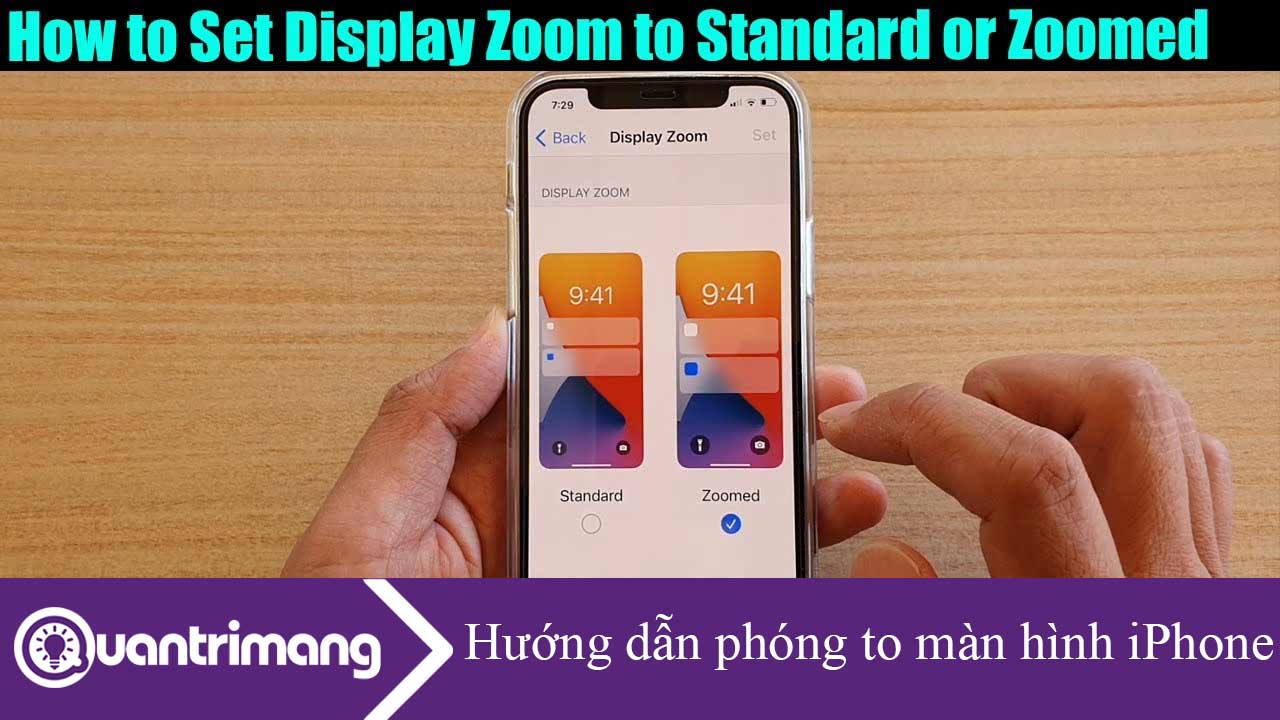 Hướng dẫn phóng to màn hình iPhone