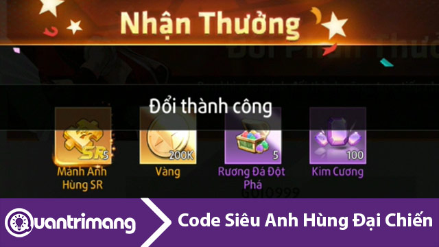 Code Siêu Anh Hùng Đại Chiến mới nhất và cách đổi code lấy thưởng