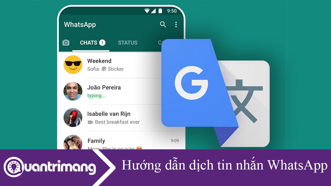 Hướng dẫn dịch tin nhắn WhatsApp