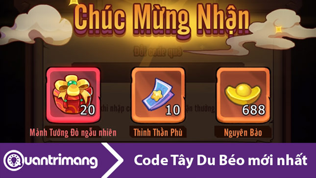 Code Tây Du Béo VNG mới nhất và cách nhập code 