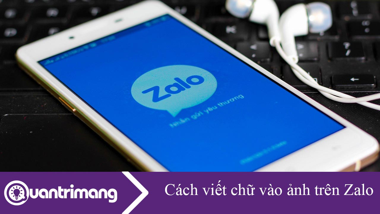Cách viết chữ vào ảnh trên Zalo