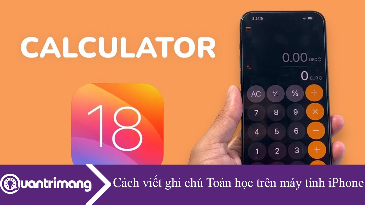 Cách viết ghi chú Toán học trên máy tính iPhone