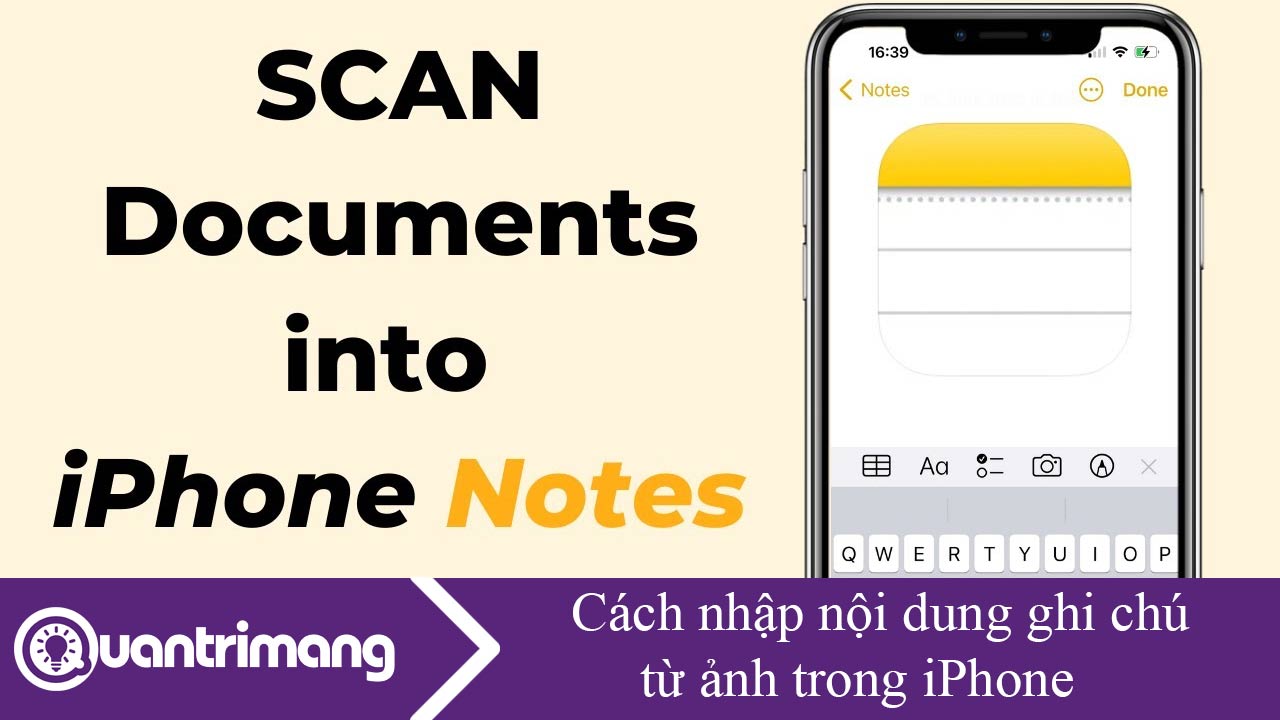 Cách nhập nội dung ghi chú từ ảnh trong iPhone