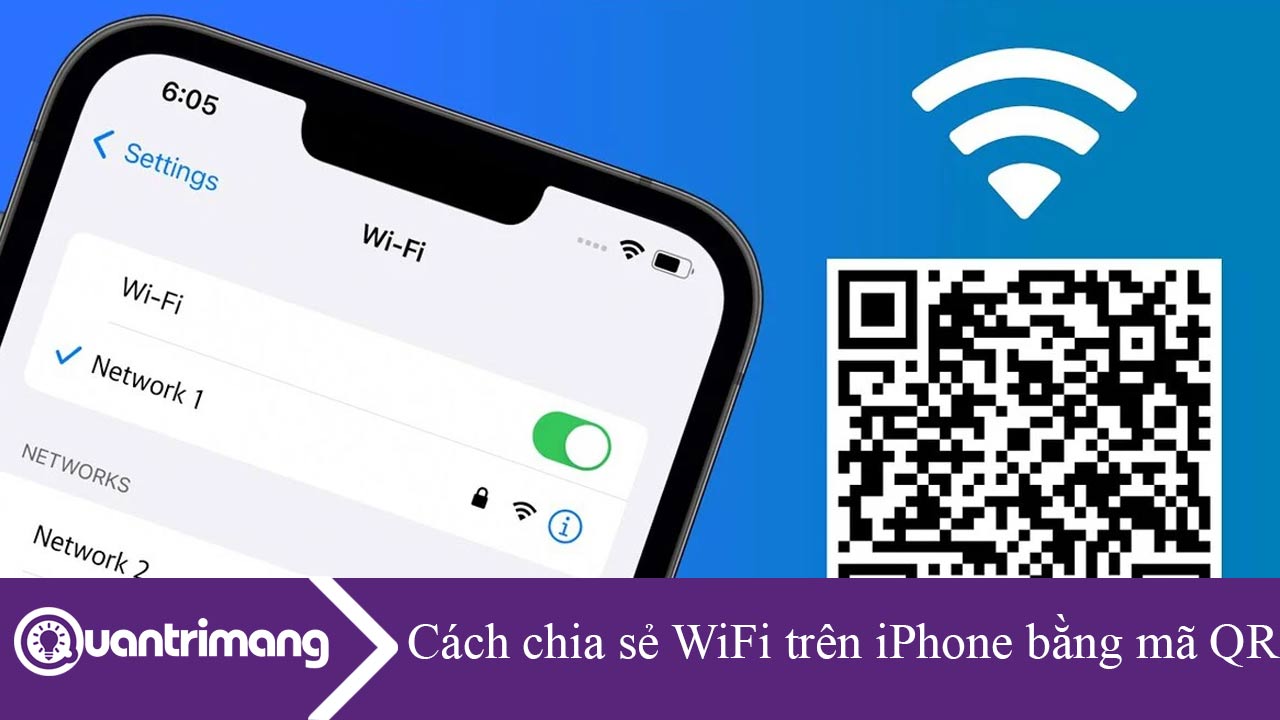 Cách chia sẻ WiFi trên iPhone bằng mã QR