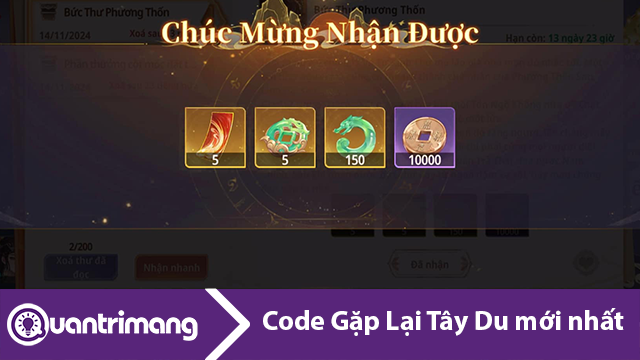 Code Gặp Lại Tây Du mới nhất và cách đổi code