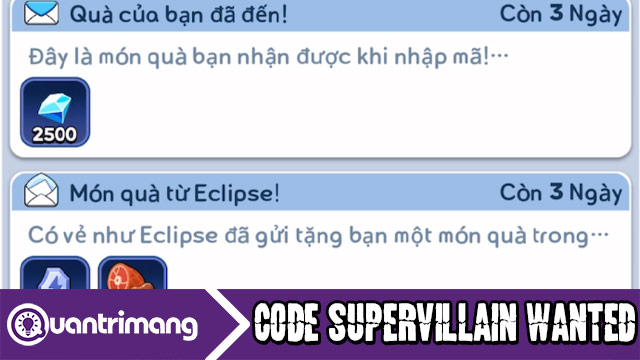 Full bộ code Supervillain Wanted mới nhất hiện tại 