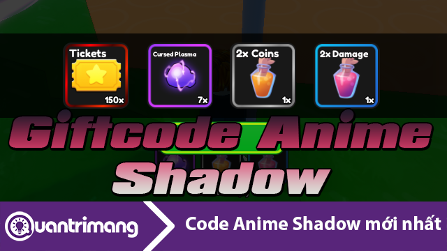 Code Anime Shadow Roblox mới nhất