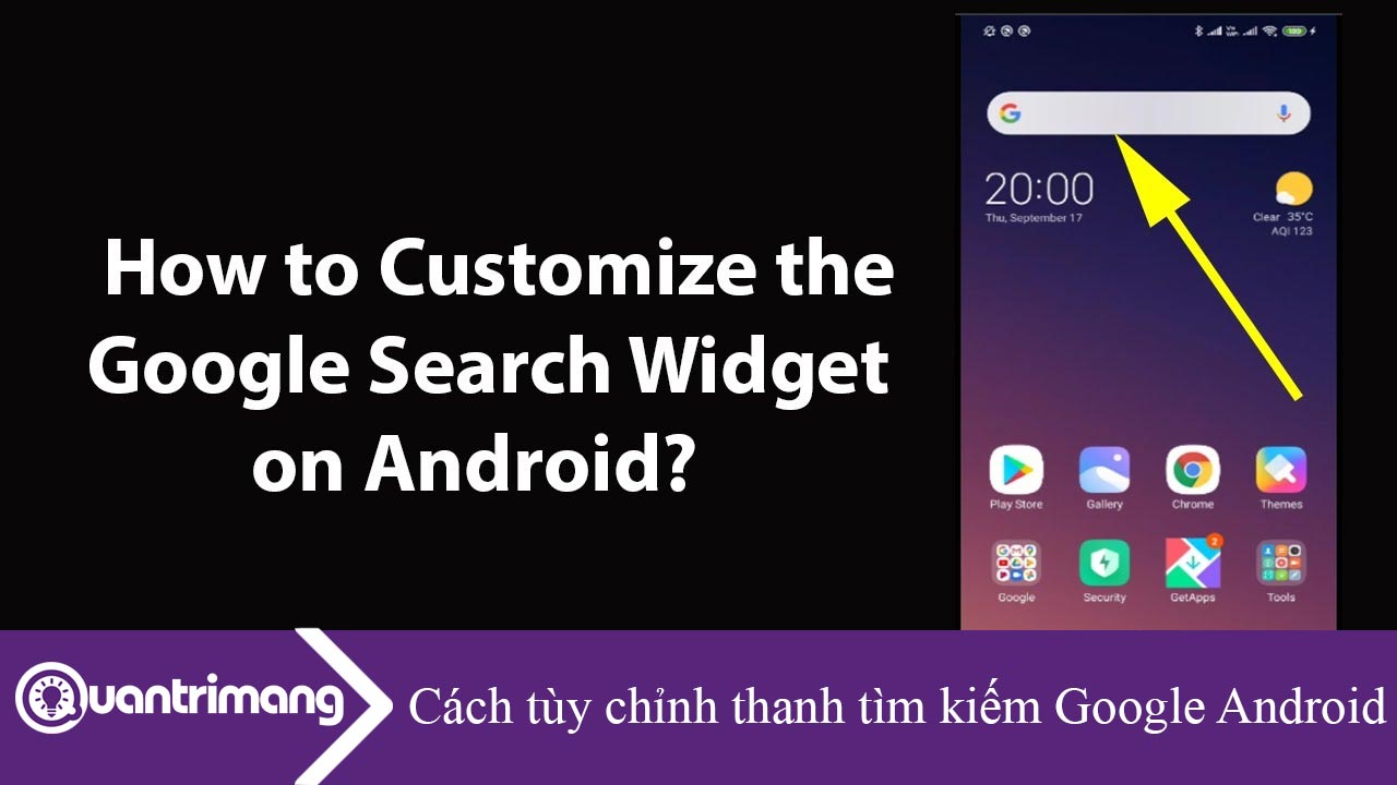 Cách tùy chỉnh thanh tìm kiếm Google